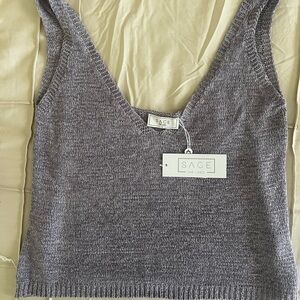 Anthropologie Lavendar Knit Top